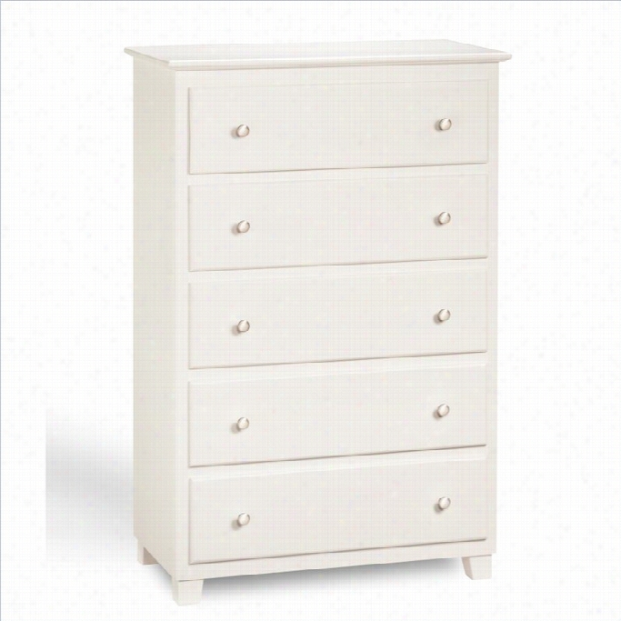 Atlanti Cfurniture  5 Drawer Chest In  White