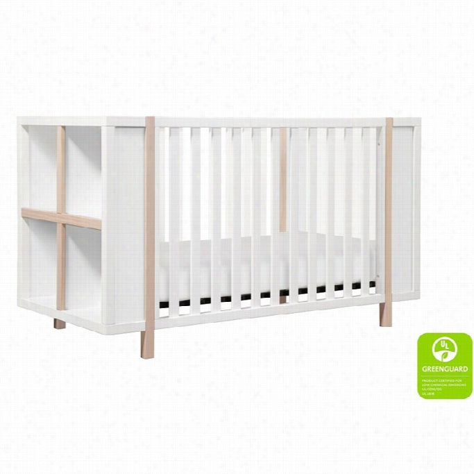 Bayletto Bingo 3-in-1 Convertible Crib And Storage Combo In White