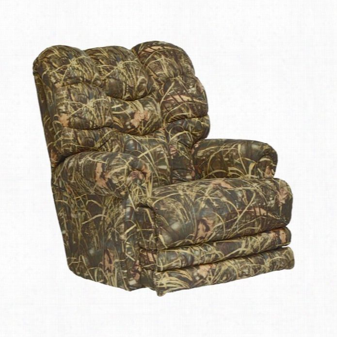 Catnapper Duck Dynasty Big Falls Power Lay Flat Recliner In Green