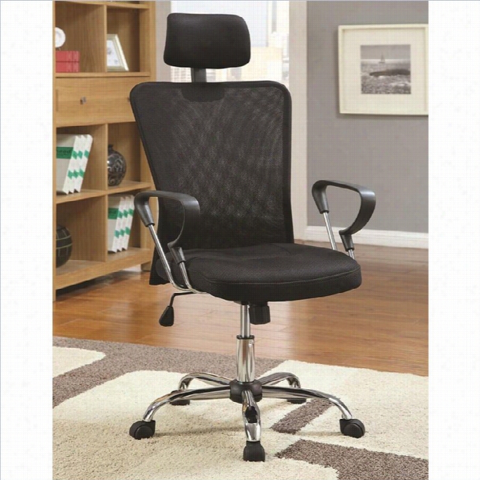 Coaster Air Mesh Executive Office Chair In Black