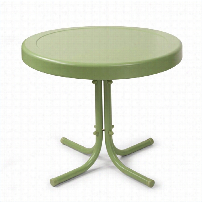Crosley Retro Mtal Table In Oasis Green