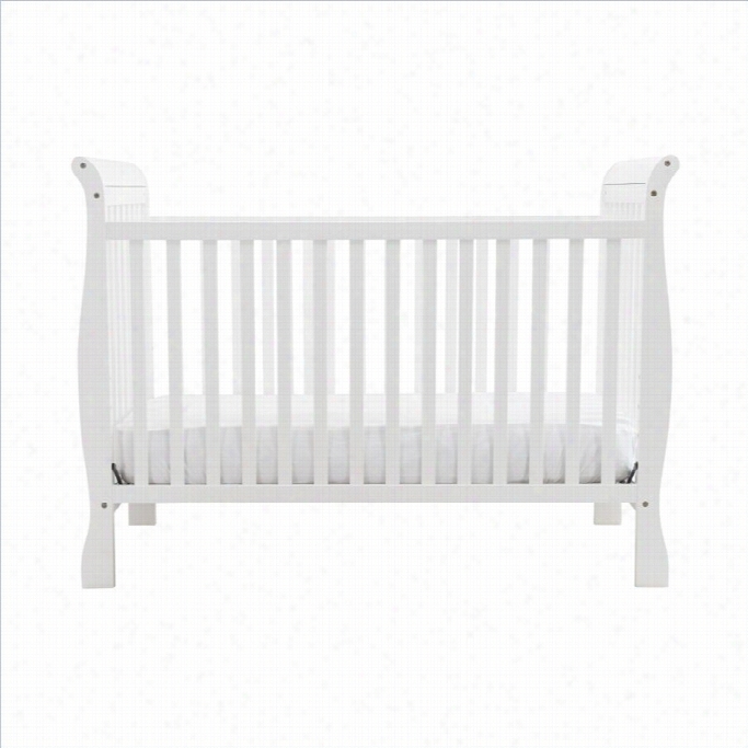 Davinci Jamie 4-in-1 Convertible Wood  Baby Crib In White Finish