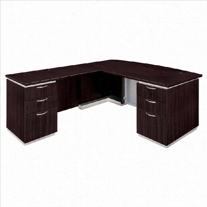 Dmi Urniture Pimlico Laminate Executive Left Biw Front L-shaped Des (flat Pack)