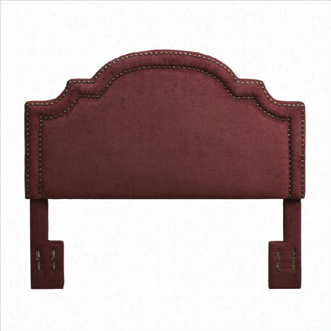 Dorel Asia Living Ella Arched Panel Headboard In Burgundy