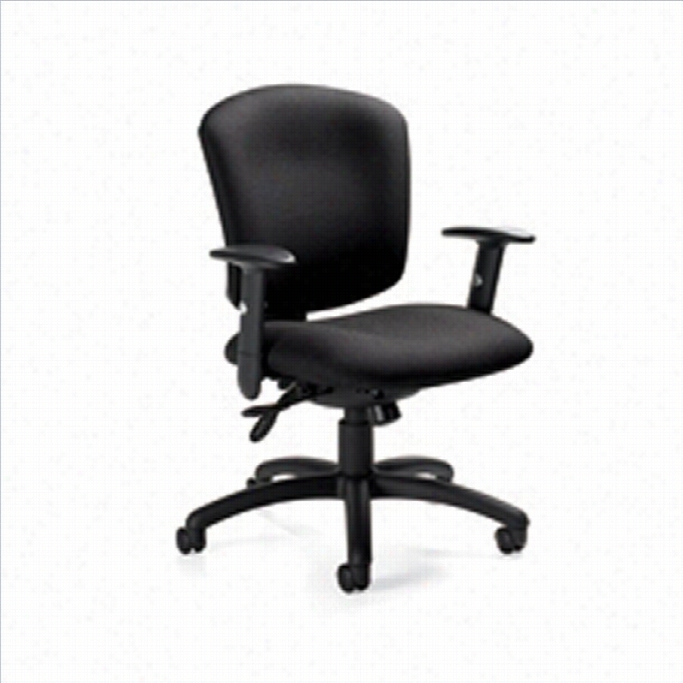 Global Ssupra X Medium Back Multi Tipter Office Chair In Black