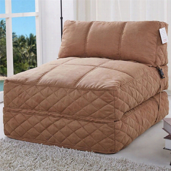 Gold Sparrow Austin Convertible Bean Bag Chair Bed In Cobblestone