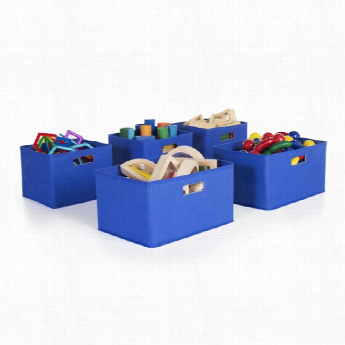 Guidecraft Bins In Blue (set Of 5)