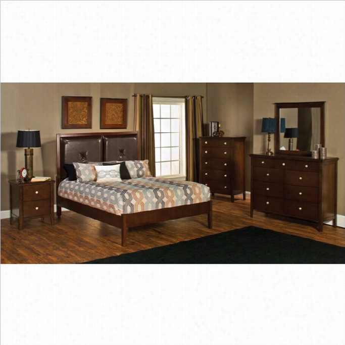 Hillsdale Metro 4 Piece Bedroom Set With Martin Platform Bed-queen Espresso