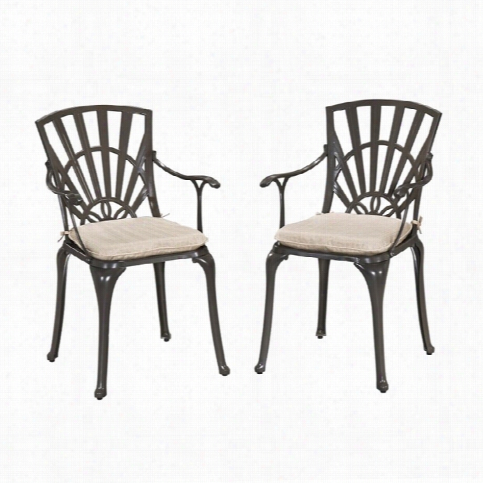 Close Styles Largo Dining Chair With Cushions In Taue (set Of 2)