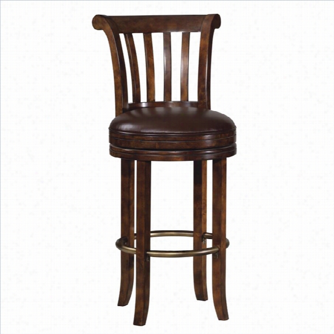 Howard Mille Rithaca 30 Swivel Bar Stool In Cherry