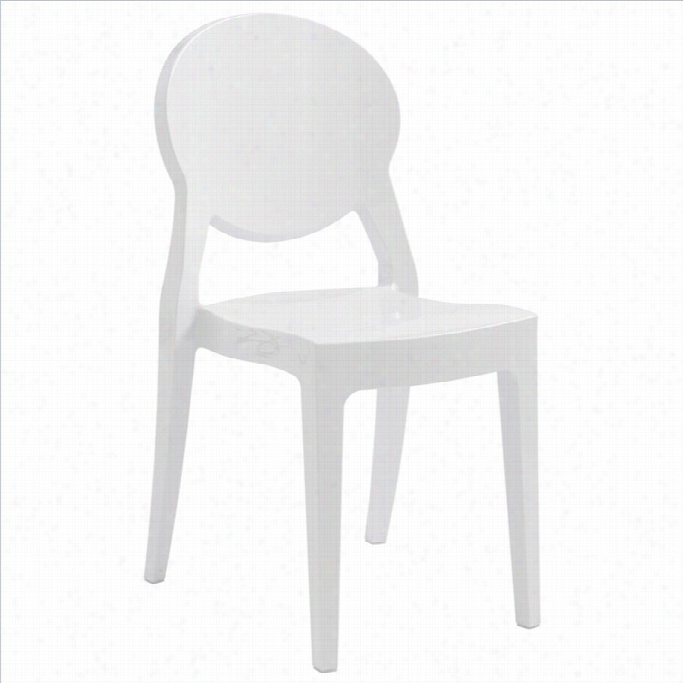 Italmodern Igloo Stacking Dining Chair In Gloss White