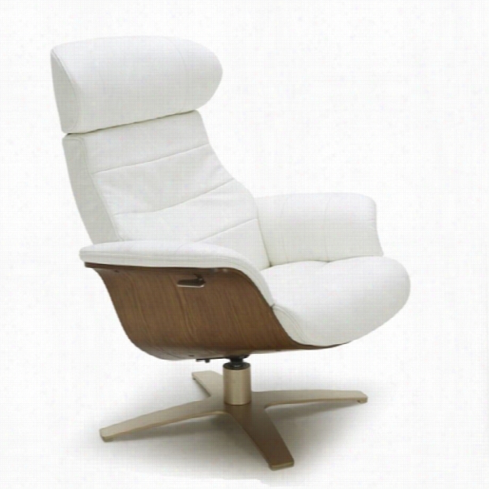 J&m Furniture Karma Lounge Chair In White