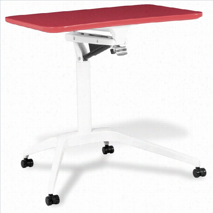 Jesper Office 200 Collection Heiht Adjustable Table In Red