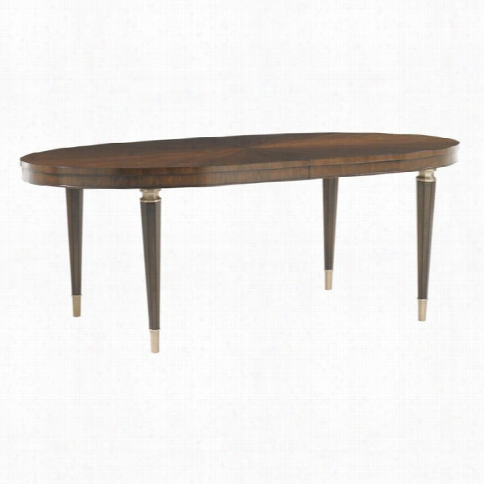 Lexington Tower Place Drake Oval Wood Dining Table In Walnutt