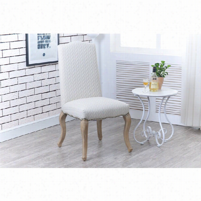 Linonc Abriolet Dining Chair Iin Beige (set Of 2)