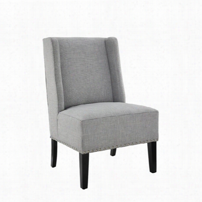 Linon Maggie Accent Chair In Gray