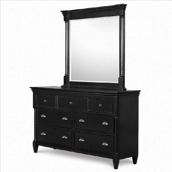 Magnusesn Regan 7 Drawer Dresser And Mirror Set In Black