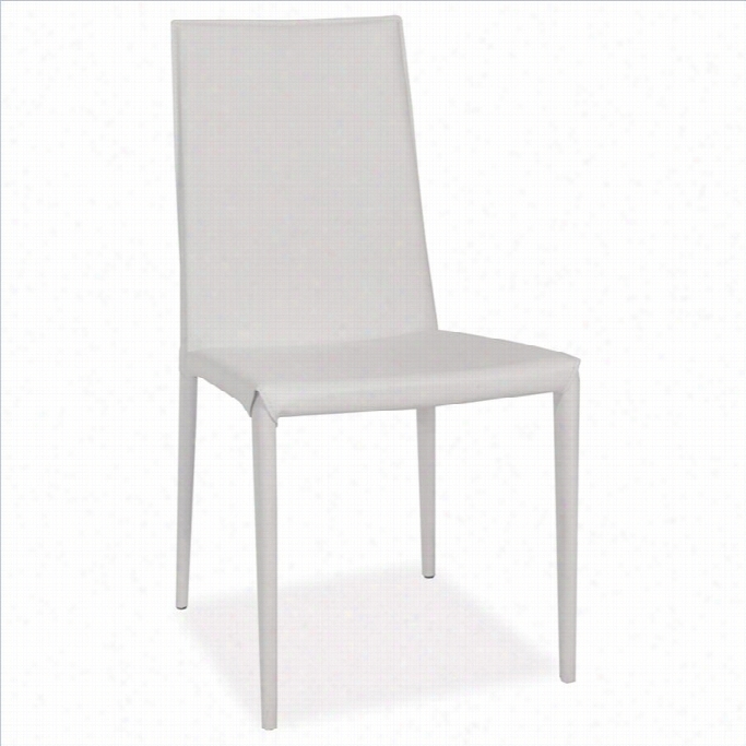 Moe's Lusso Dining Chair In White