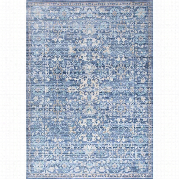 Nuloom 9' X 12' Vin Tage Blanchard Rug In  Blue