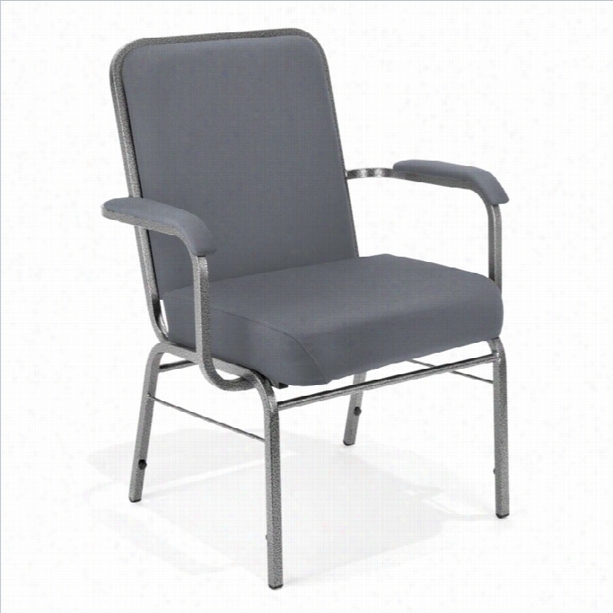 Ofm Big And Ttall Comfort Class Series Armoffice Chair In Gray