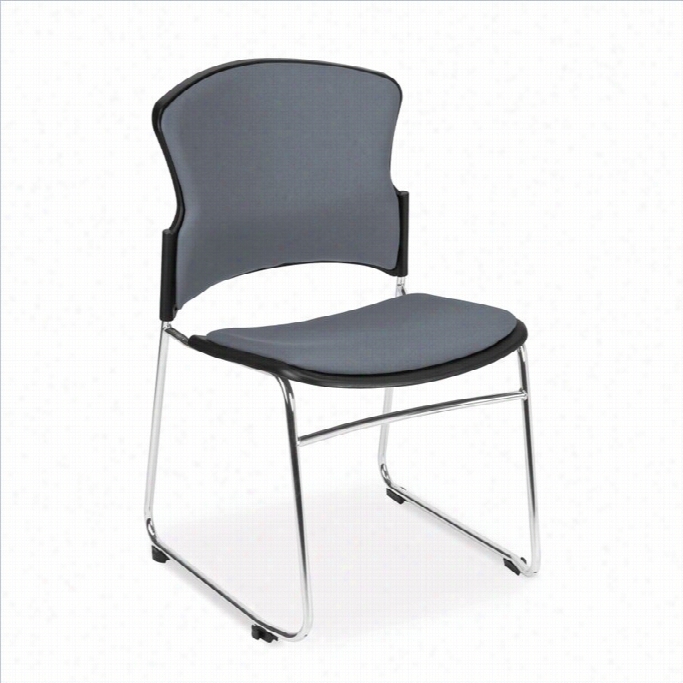 Ofm Mult Iu-se Fabric Seat And Back Stacker In Gray