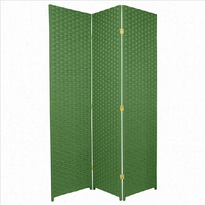 Oriental Frameless Orom Divide R With 3 Panel In Light Green