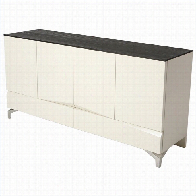 Pastel Furniture Quinn Buffet In Crema And Wenge