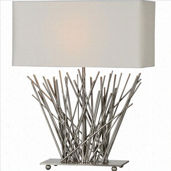 Renwil Table Lamp In Satin Nickel
