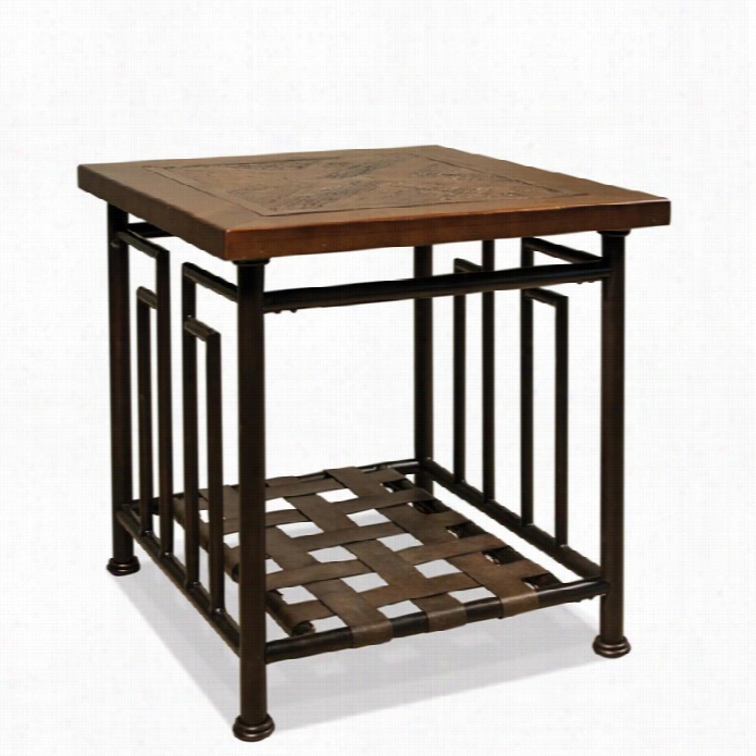 Riverside Granville Wood End Table In Truffle Browwn