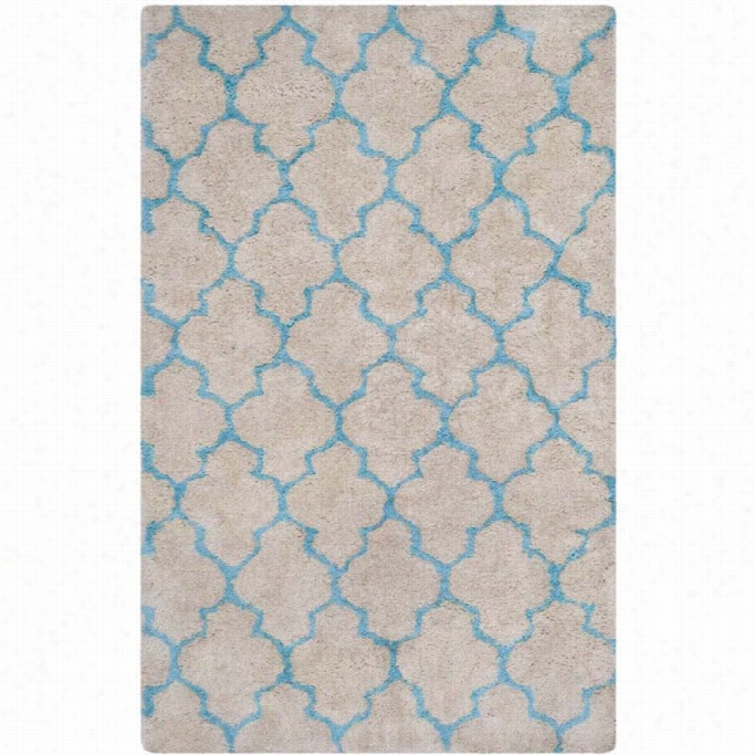 Safavieh Barce Lona Sh Ag Cream Shag Rug - 3' X 5'