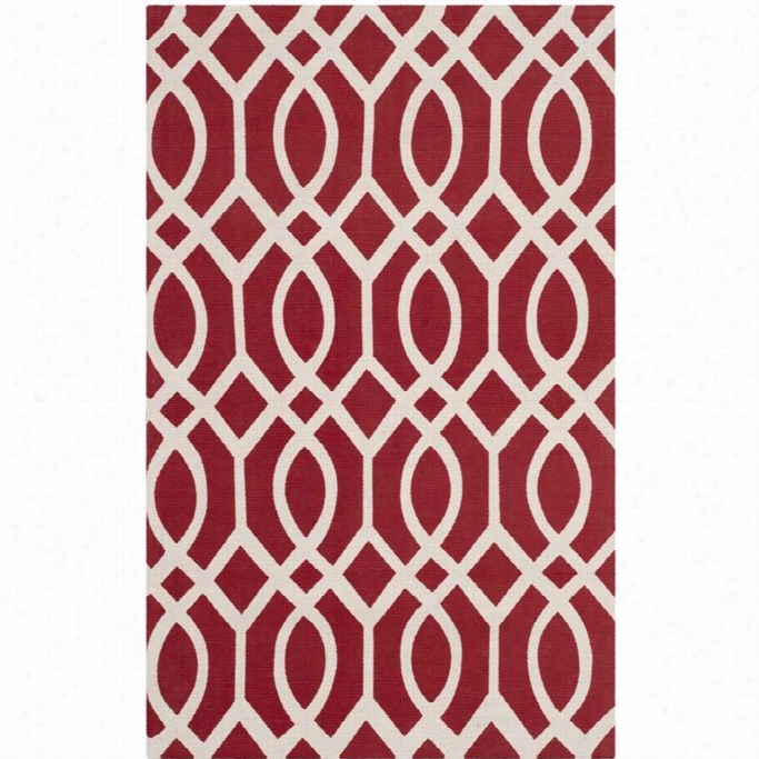 Safavie Cedar Brookk Coral Contemporary Rug - 3' X 5'