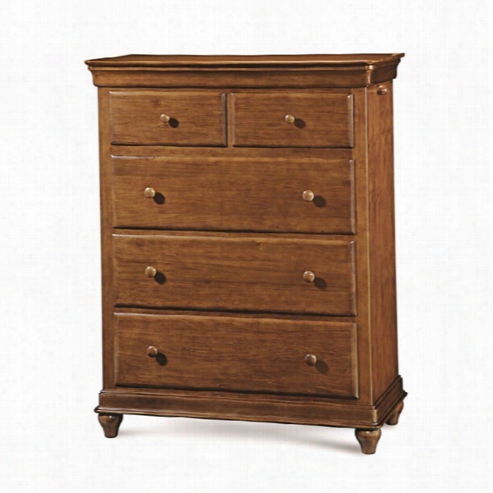 Smartstuff Classics 4.0 5 Drawer Chest In Saddle Brown