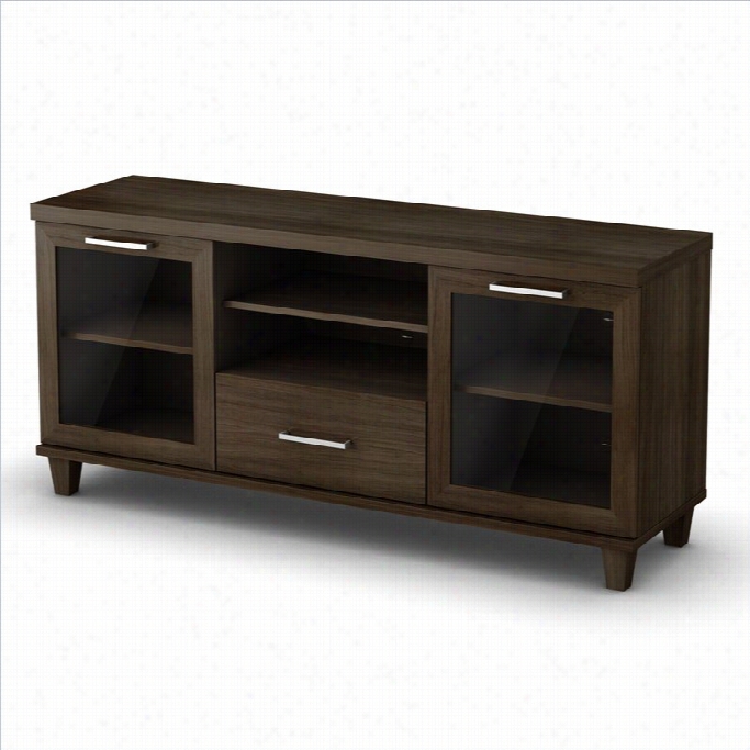 South Shore Aidan Tv Stand  In Matte Brown