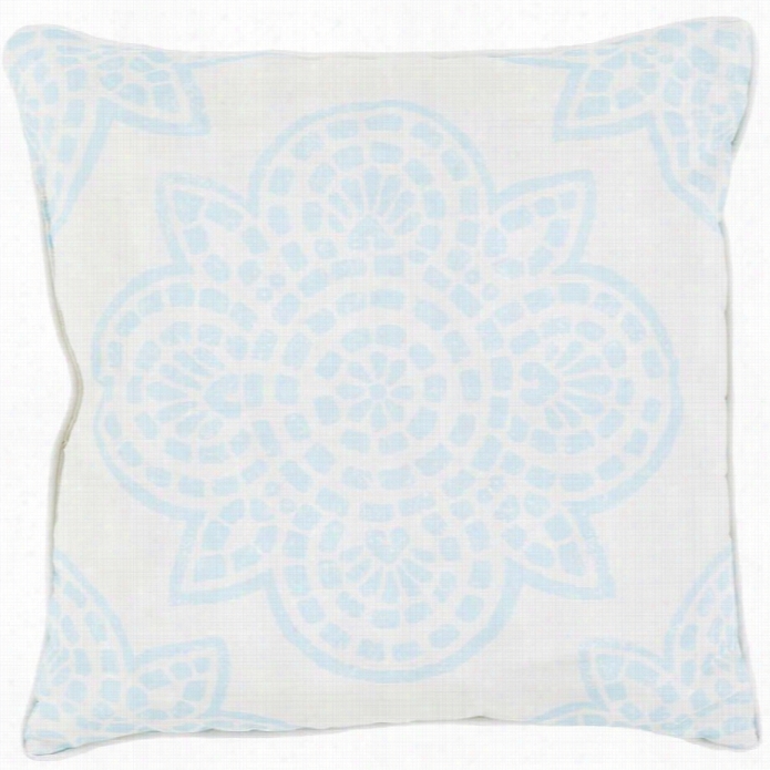 Surya Hemma Poly Fill 16 Square Pillow In Teal