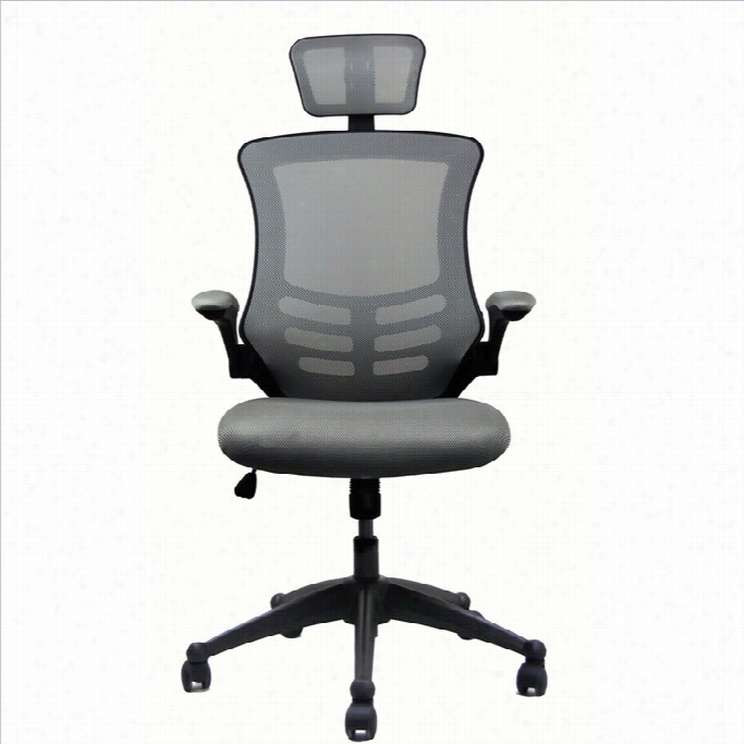 Techni Mobili Executvie High Back Office Hair With Headrest In Soft And Clear  Rgey