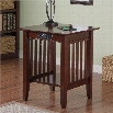 Atlantic Furniture Harvard Media Printer Stand in Antique Walnut