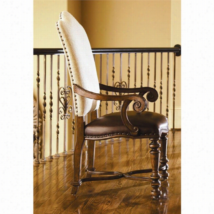 Univerasl Furnitur E Bolero Uph Back Arm Chair In Old World