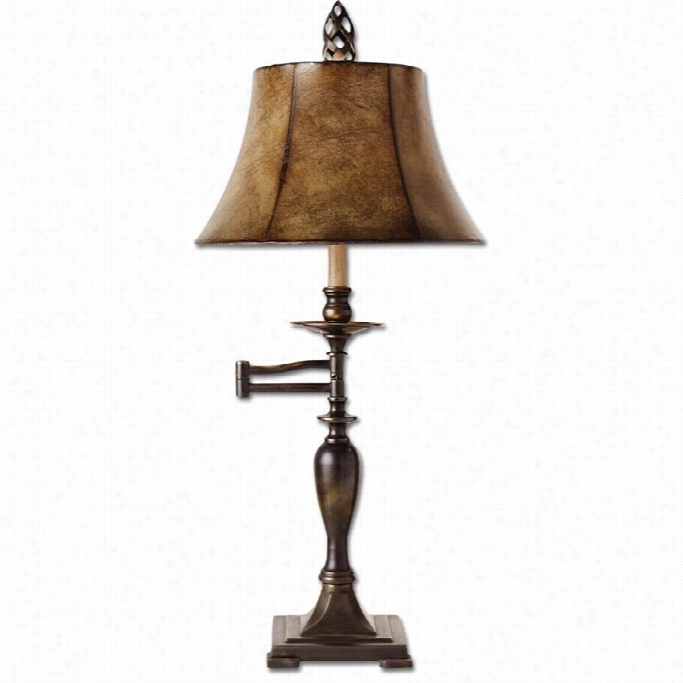 Uttermost Rromina Swing Arm Table Lamp In Distr Essed Anique Bronze