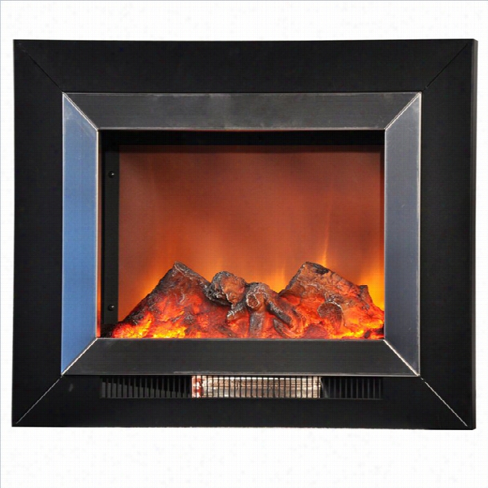 Yosemi Te Aeies 24' Stainless Setel Wall-mount Electric Fireplace