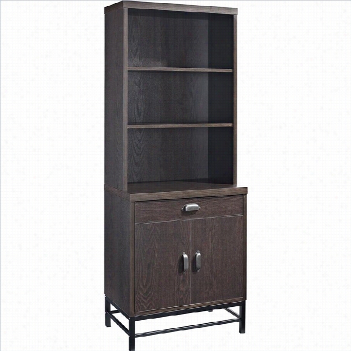 Altra Furiture The Manhaattan Line Bookcase With Metal Legs