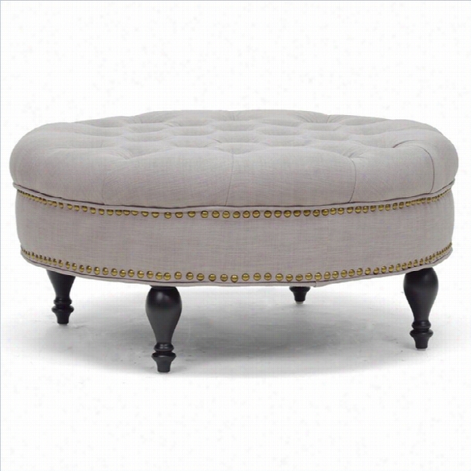 Baxtton Studio Palfrey Ottoman In Beige