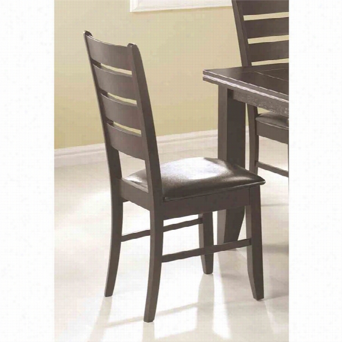 Costre Page Contemporary Dining Side Chair In Black