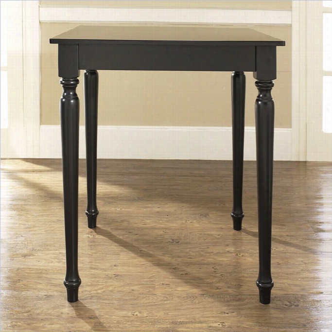Crosley Furniture Urned Leg Pub/dining Table In Black Finish