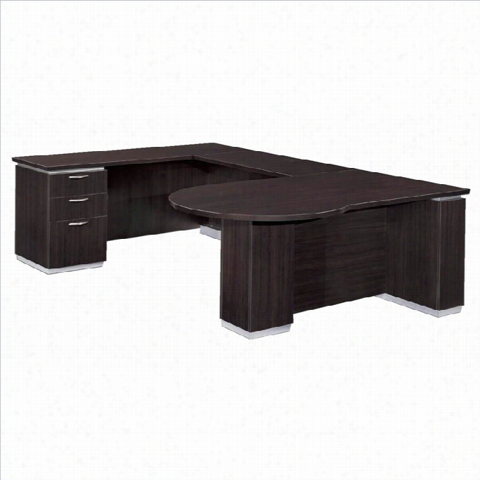 Dmi Pimlico Left U-shape Wod Peninsula Desk (flat Pack)