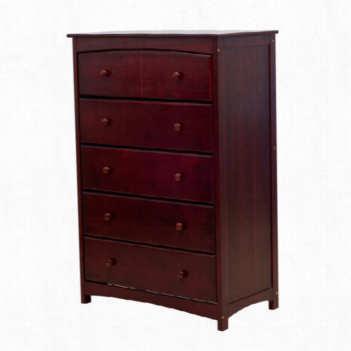 Dream On Me Freeport 5 Draw Er Chest In Cherry