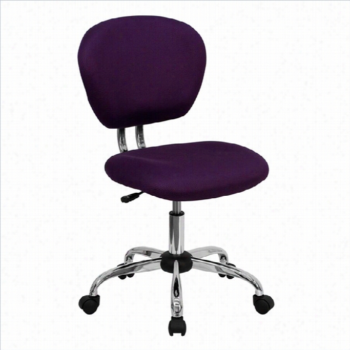 Flash Furniture Mid-back Ensnare Task Office Chair In Purple