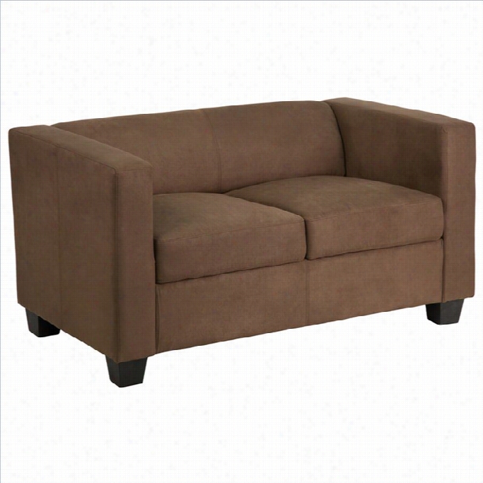 Flash Furniture Prestige Series Loveseat In Chocolate Brown