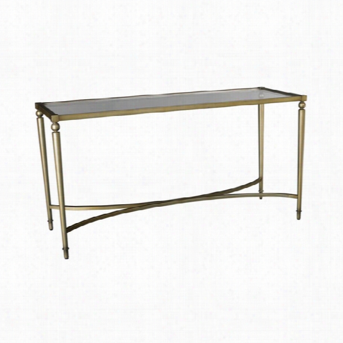 Hammary Elipse Sofa Table In Champagne