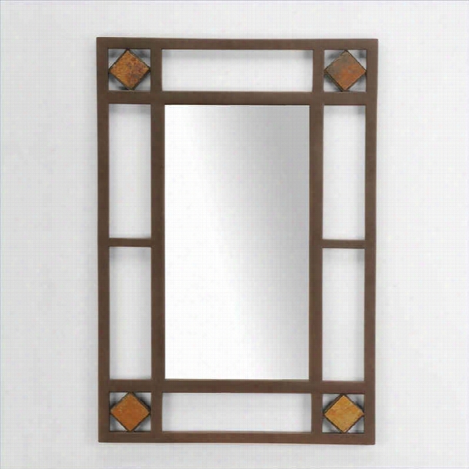 Hillsdale Lakeview Console Mirror Inn Brown