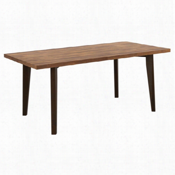 International Caravan Selena Wood Dining Table In Broown